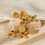 Cross-Shaped Micro-Inlaid Alloy Earrings 2