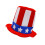 Fabric Stripes Star Pattern Tree Top Independence Day Holiday-A 1