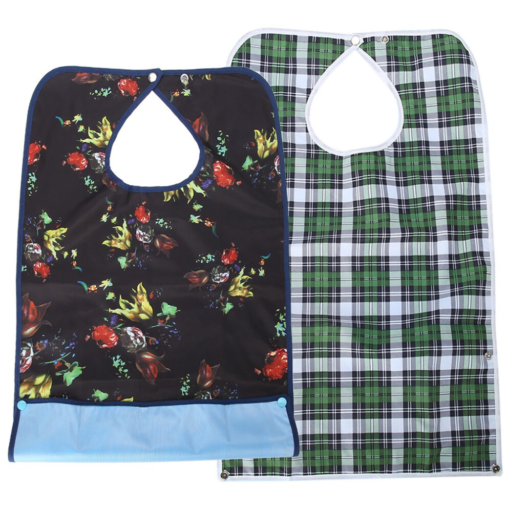 Adult Mealtime Bib Double Layer Waterproof