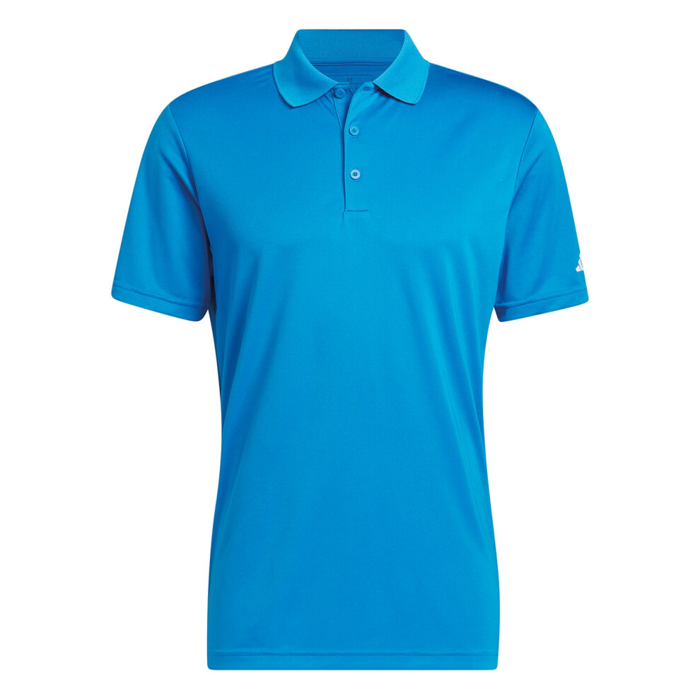 Adidas (M, Bright Blue) Mens Performance Polo Shirt