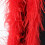 Écharpe de garniture de plumage d'autruches naturelles-Rouge 1