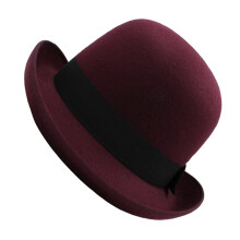 Stylish Black Ribbon Belt Magicians Victorian Style-wine red