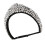 Bandeau de Styles baroques avec strass, couronne Design-Blanc 1