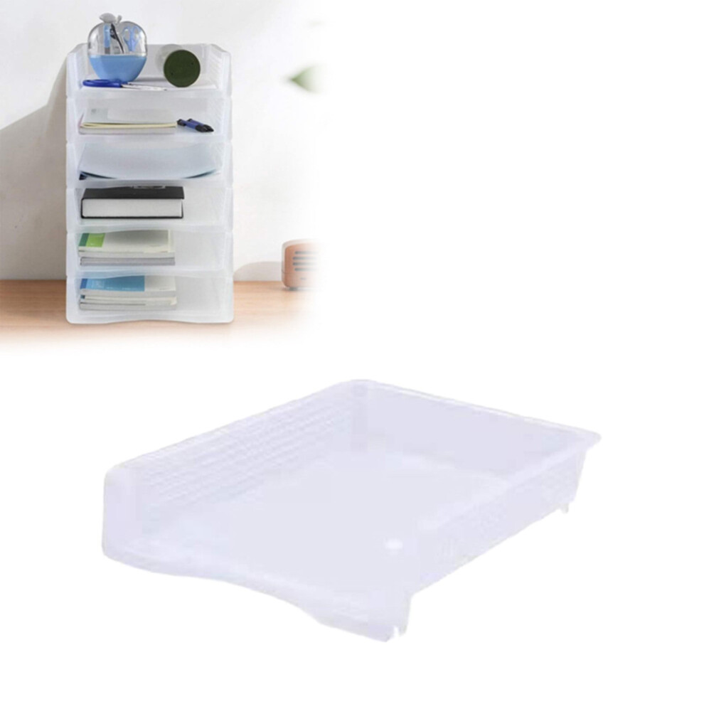 Stackable A4 Document Tray – Laminated Plastic Desk