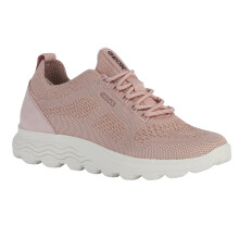 (4 UK, Light Rose) Geox Womens/Ladies Spherica Suede Trainers