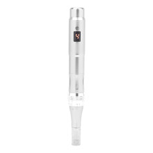 Penna elettrica per microneedling a 5 velocità, 500 mAh, argento