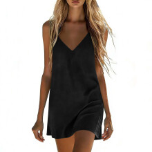 Dresses for Women Casual Flowy Beach Vacation-Black XXL