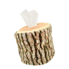 Practical Plush Wooden Tissue Container Gift For Housewarming