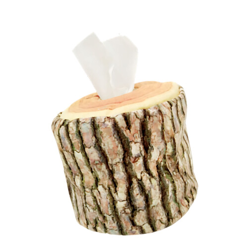 Practical Plush Wooden Tissue Container Gift For Housewarming