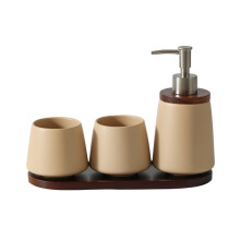 Ensemble de toilette d'accessoires de-Couleur avoine effilée