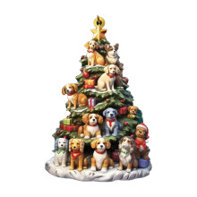 Christmas Tree Bookshelf Festive Holiday Display Shelf for Books, Decor, and Ornaments, Space-Saving Design