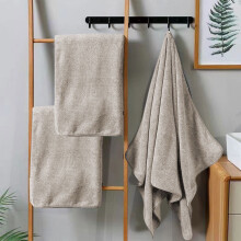 Coral Velvet Bath Towel Set (28x55in) + Hand Towel (14x30in), Thick, Soft, Quick-Dry, Absorbent, Non-Shedding, with Hanging Loop