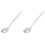 2Pcs Stainless Steel Noodle Colander Spoon Silver Pasta Server Kitchen 1