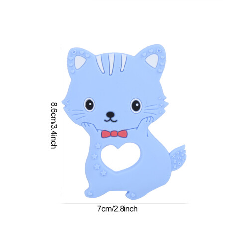 Cat Silicone Teether for Baby 3m+ 2