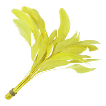 50Pcs Colorful Craft Feather 4-6Inch Natural Feather for-Yellow