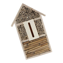 Creative Insect Hotel Bees House For Attracting-Wood color