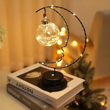 Lampe lune USB personnalisée, faite main, veilleuse pour chambre, Noël et décoration