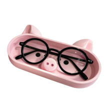 Brillenorganizer 3D-geprinte varkenvormige glazenhouder-Roze