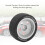 4 pezzi ruote e pneumatici RC TT01 TT02 XV01 68.5x27mm bianco 6
