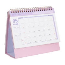 2026 Tischkalender Rosa Praktischer Monatsplaner