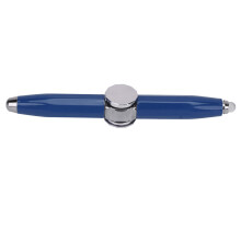 Blue Fidget Pen - Gyroscopic Ballpoint for Focus