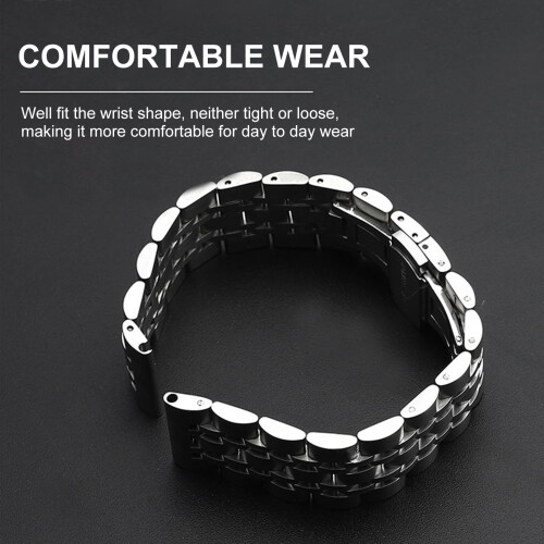 22mm Stainless Steel Watch Strap Straight End