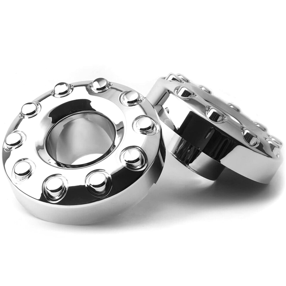 Pair Hub Caps F450 F550 Super Duty 05-17 Silver 7293282557413