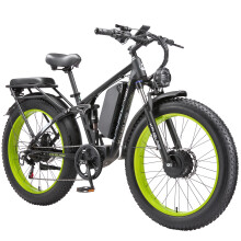 2026 KAIJIELAISI 26" Eletric bike 4000W Dual motor 52V 32AH 100KM Range Green