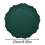 Round silicone placemat vintage embossed heat resistant 2