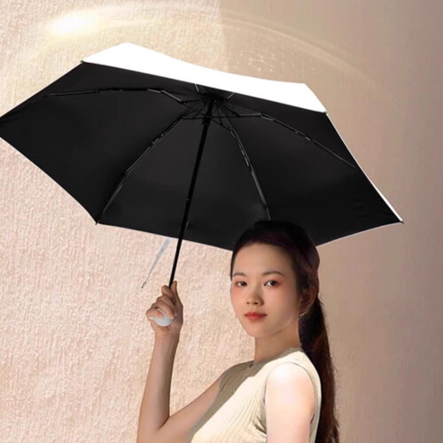 Mini Capsule Umbrella – UV Protection & Rain Use 1