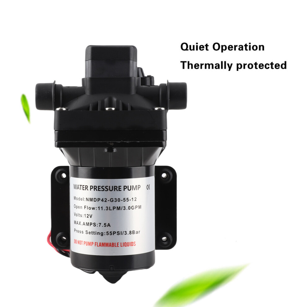 12V Dc Pump 55 Psi 3 Gpm Caravan Rv 7293282678897