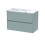 Balterley Chartley Contemporary 2 Drawer Wall Hung Vanity Unit with Laminate Worktop, 800mm 1