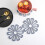 Thickened Insulating Table Mat Non-Slip Flower Design for 4