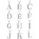 Versilberte Kupferkette mit Strassanhänger in Form eines „A“. 2