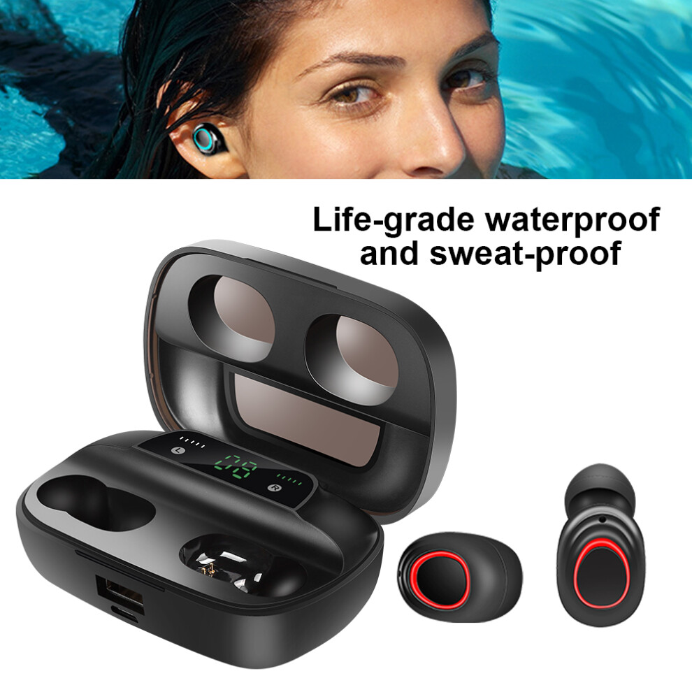 Bluetooth 5.0 Led Wireless Earbuds With Case 7790334419236