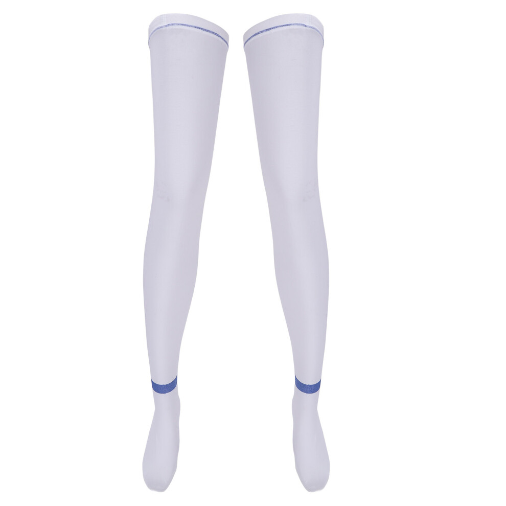 Skid Resistant Compression Socks White