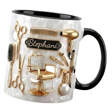 Tasse à boire sans danger pour micro-ondes, poignée-Noir
