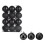 Christmas Tree Ornaments Black Plastic 24 pcs 1