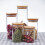 Borosilicate Glass Storage Jar with Bamboo Lid 1