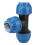 PE Plastic 50mm Pipe Tee Fitting 6