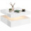 Homcom (White) HOMCOM LED Coffee Table with Storage, Modern Centre Table 2