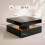 Homcom (Black) HOMCOM LED Coffee Table with Storage, Modern Centre Table 3