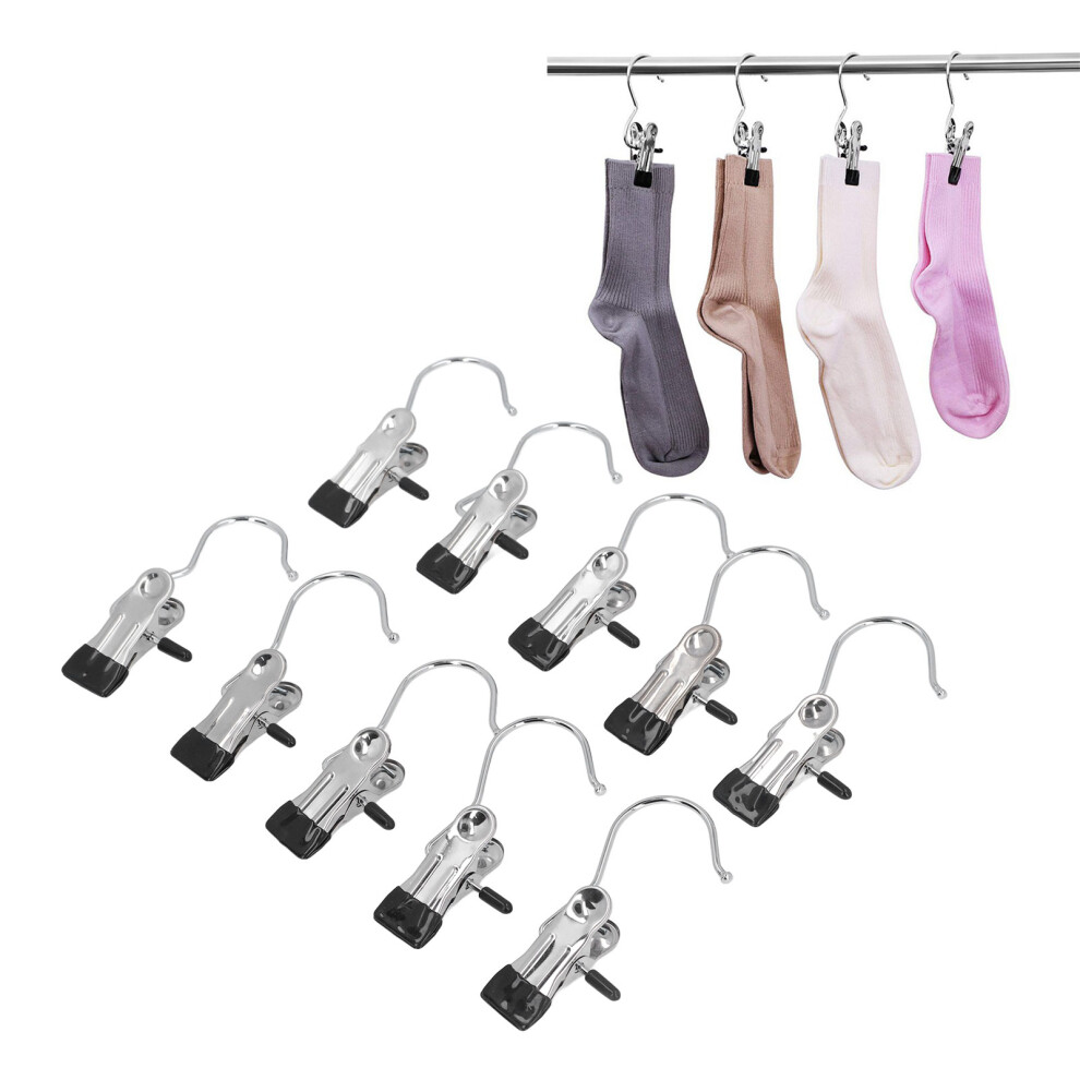Pack of 10 Short Tail Stainless Steel Clips