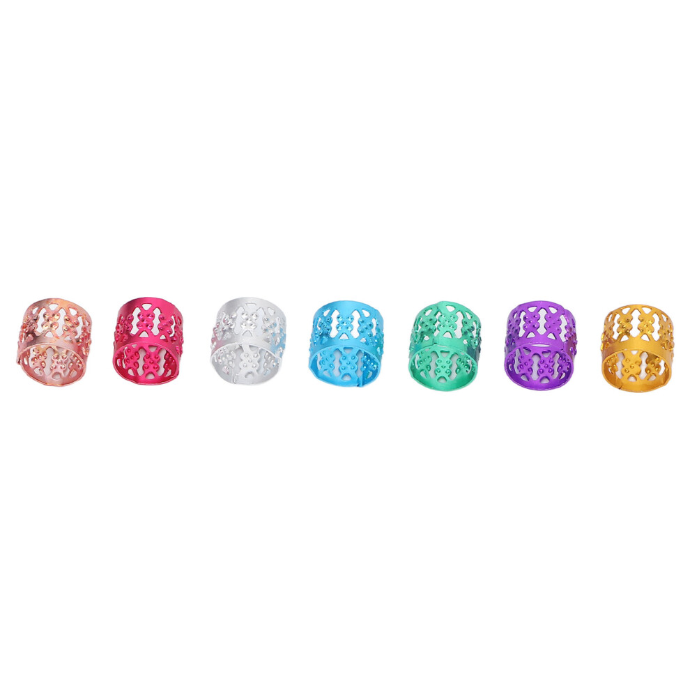 Unisex Set Of 100 Dreadlock Rings Aluminium