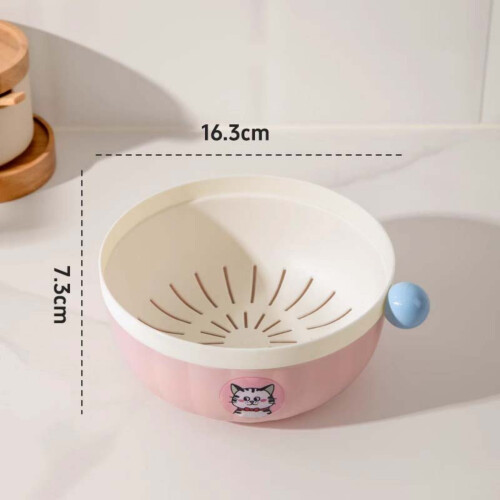 Fruit and Vegetable Washing Bowl with Handle and Lid