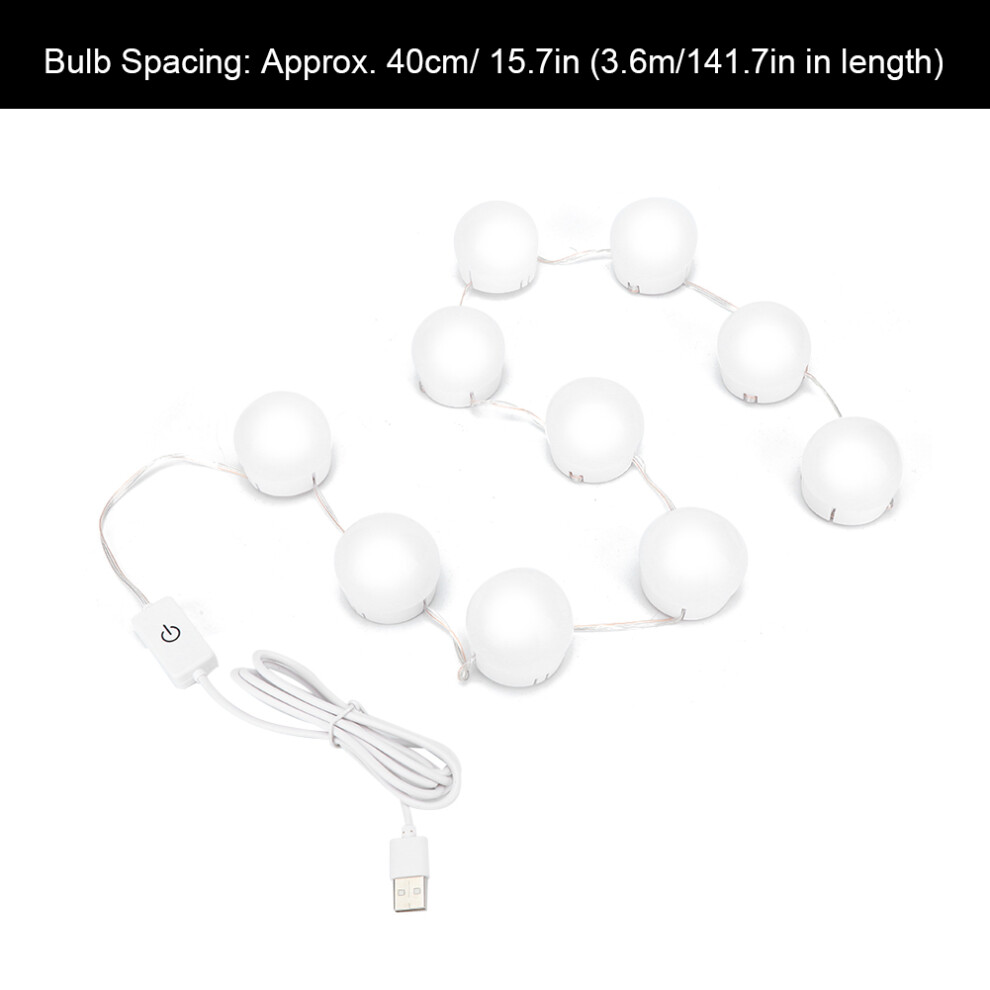 USB LED Bulbs 10-Pack Vanity Mirror