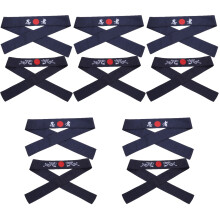 10PiÚces Bandeaux Japonaise Chef Marine Et Longue Durée
