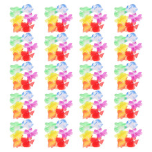 20Pairs Vibrant Hawaiian Wrist Straps Decorative Hand Ornaments
