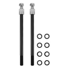 2Stk Schwarze Fahrrad Anhänger Steckachse Aluminiumlegierung Robust