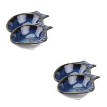 4Pièces Petites Assiettes Céramique Polyvalentes Pour Apéritifs